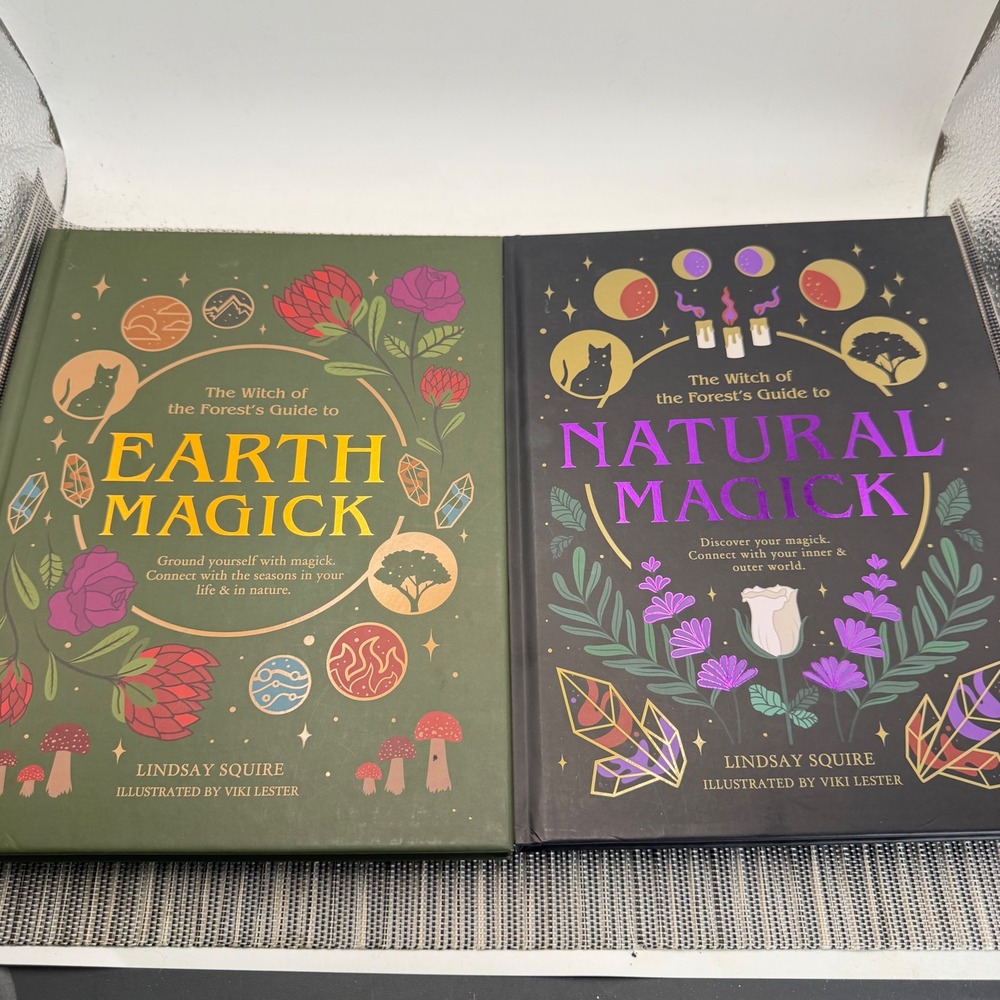 Lindsay Squire Witch of the Forest Natural Magick & Earth Magick 2 Book Set HC